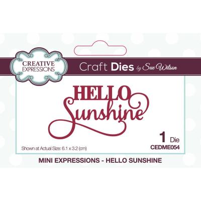 Creative Expressions Mini Expressions Craft Dies - Hello Sunshine